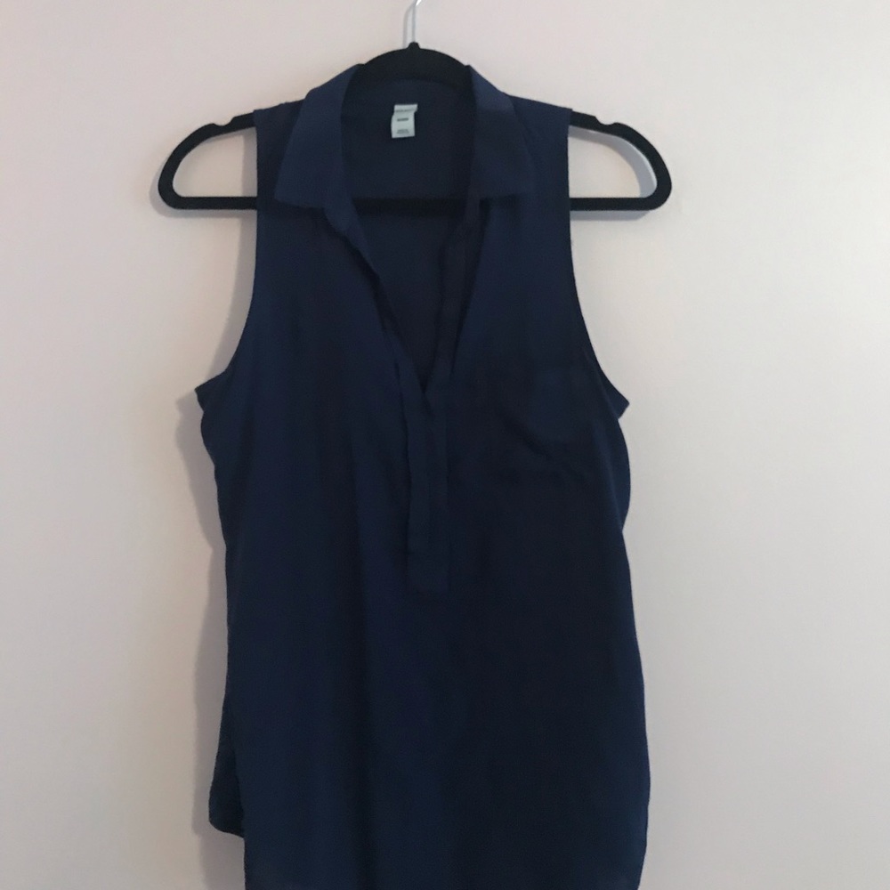 Collared tank top